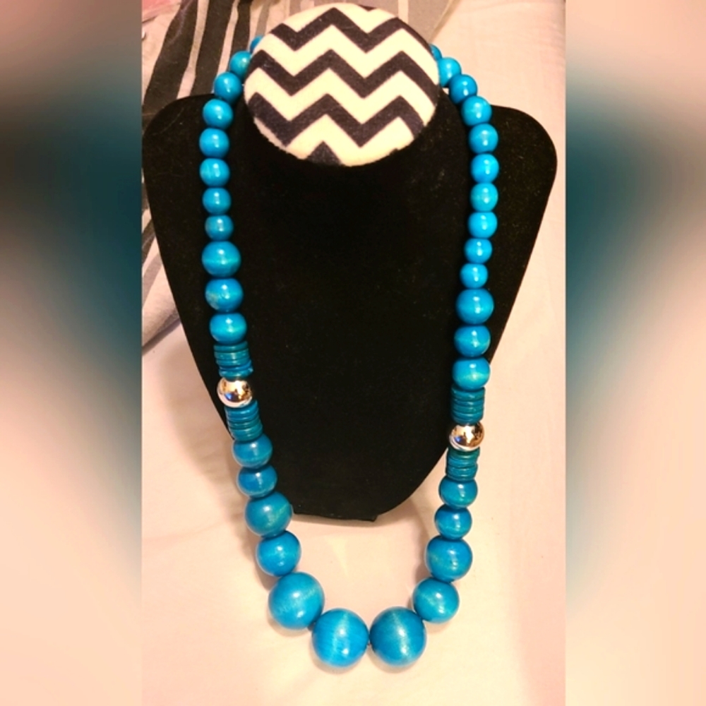 Large blue 💙 Necklace